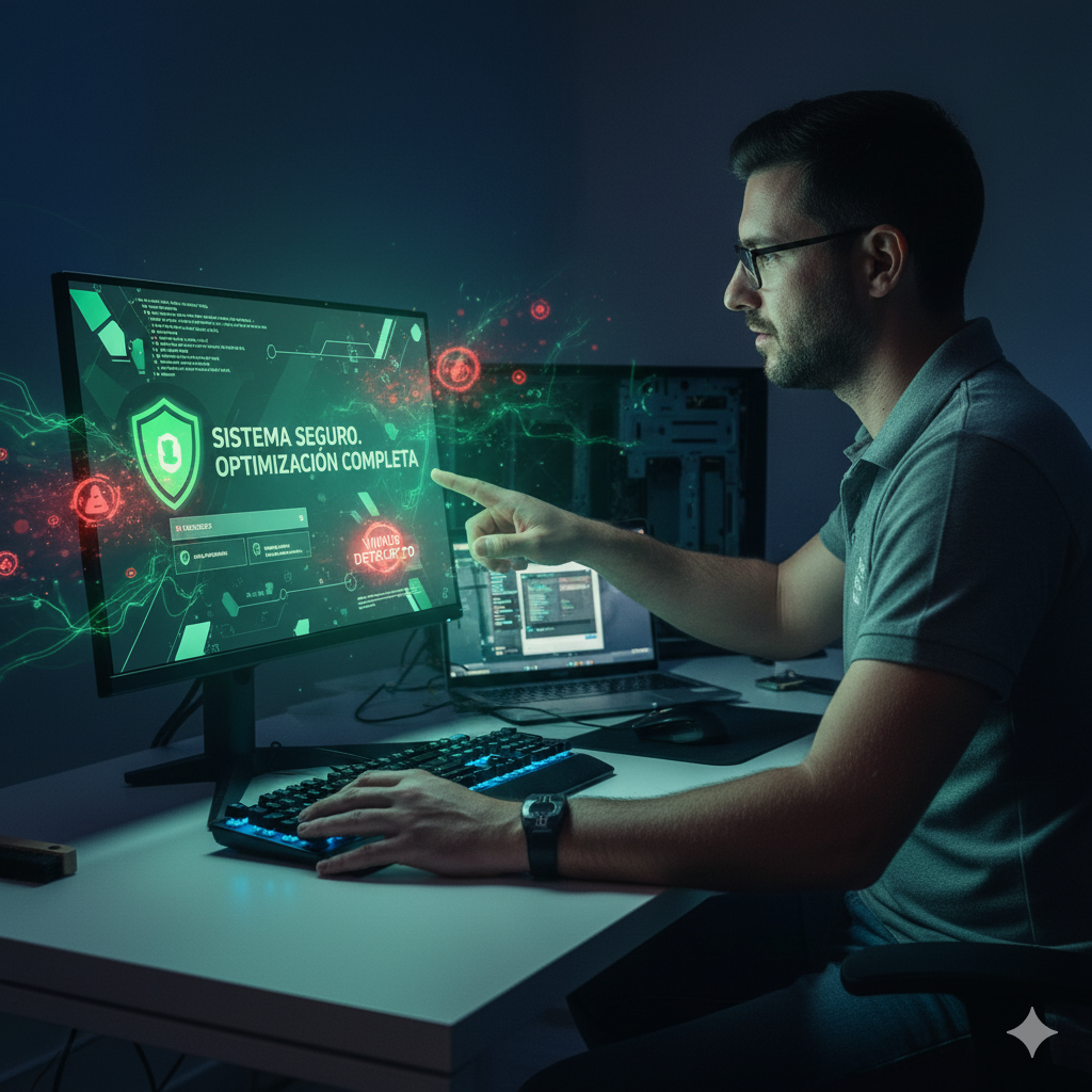 Eliminación de virus, malware y optimización del sistema Eliminación de virus, malware y optimización del sistema