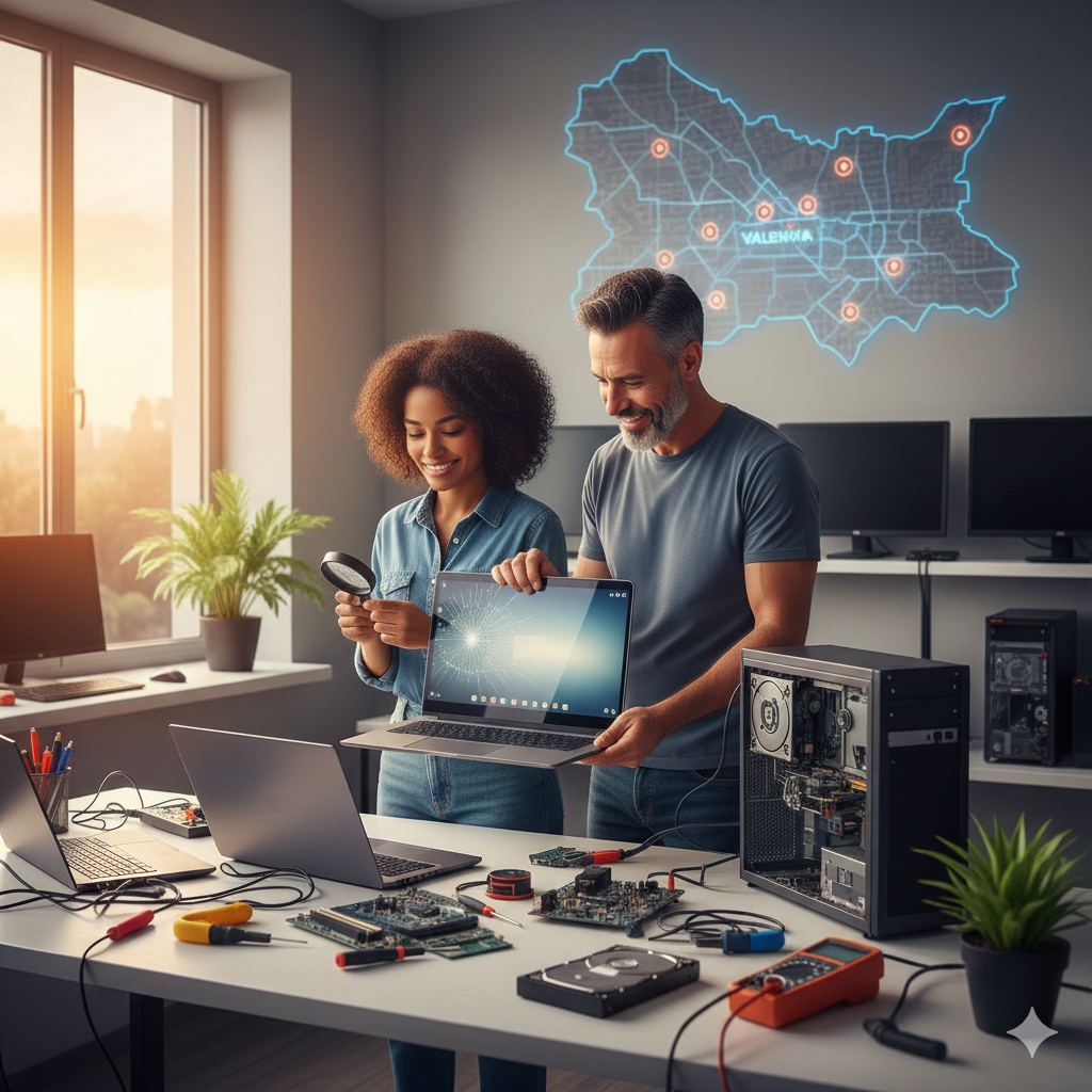 Cambio de pantalla portátil Valencia