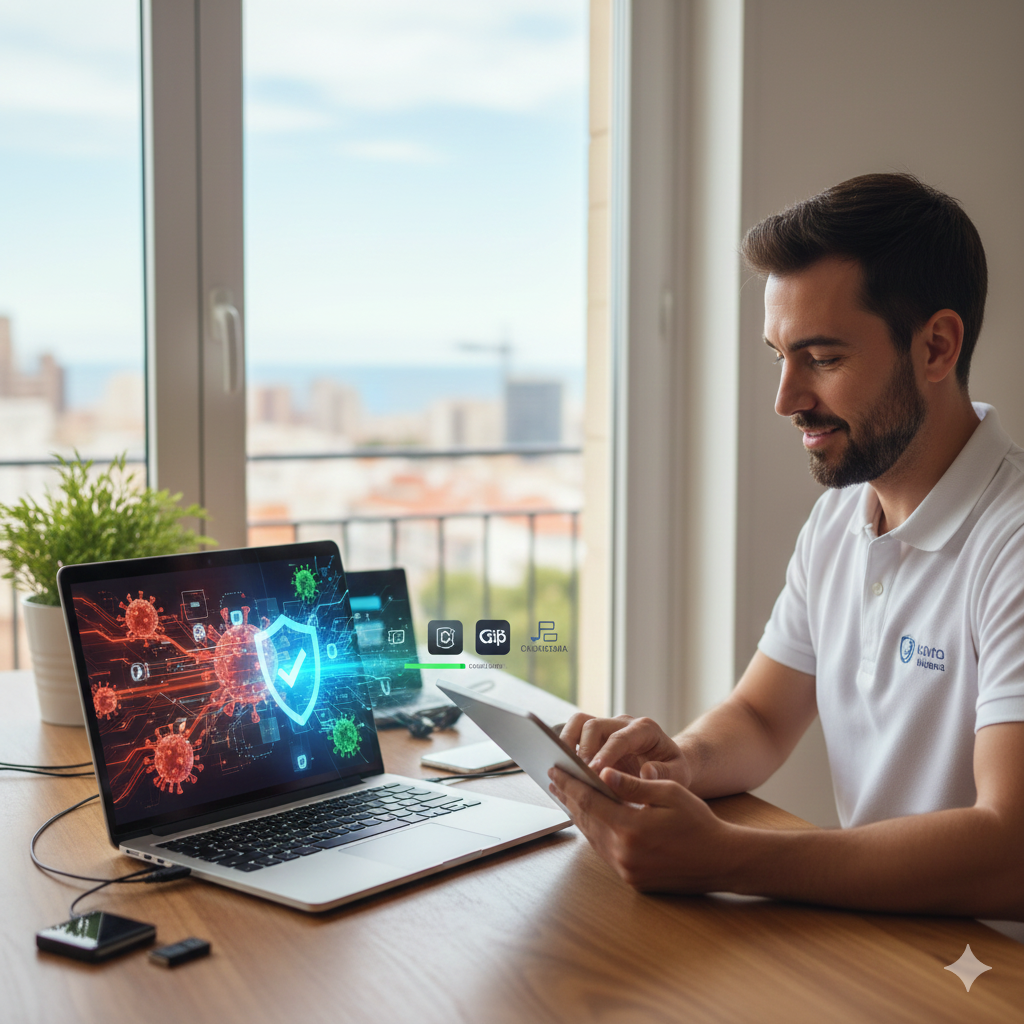 Professional virus removal service in Valencia