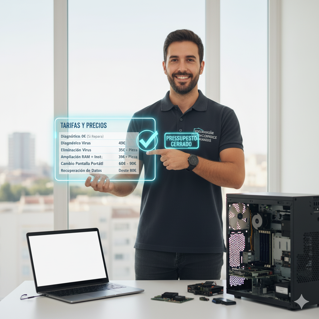 Cuánto cuesta reparar un portátil o PC en Valencia