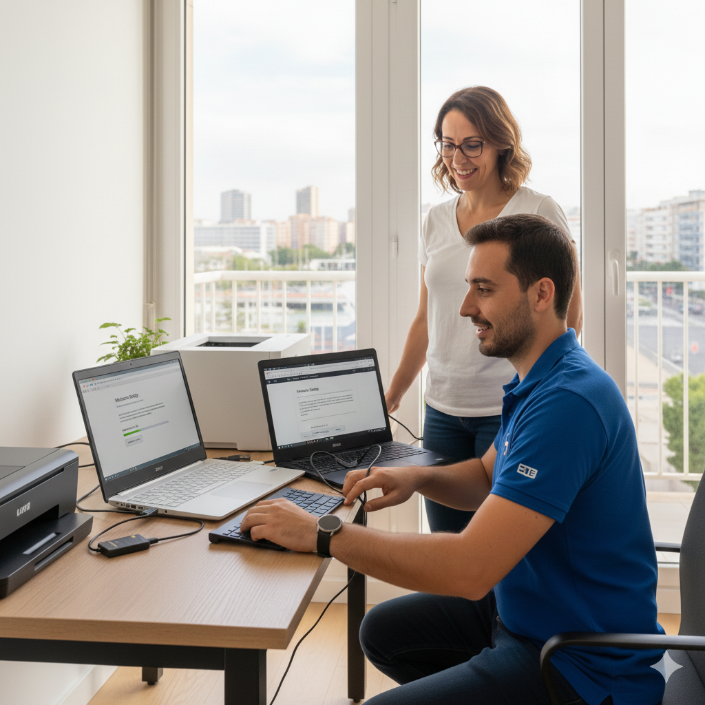 Configuración de ordenador nuevo y traspaso de datos en Valencia