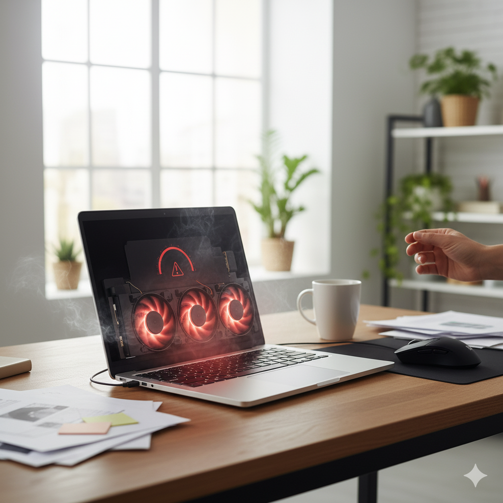 Portátil sobrecalentado