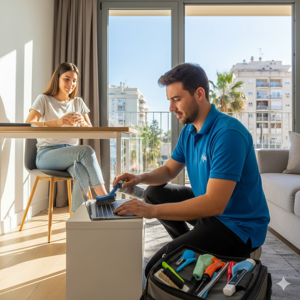 Limpieza interna portátil Valencia sobrecalentamiento