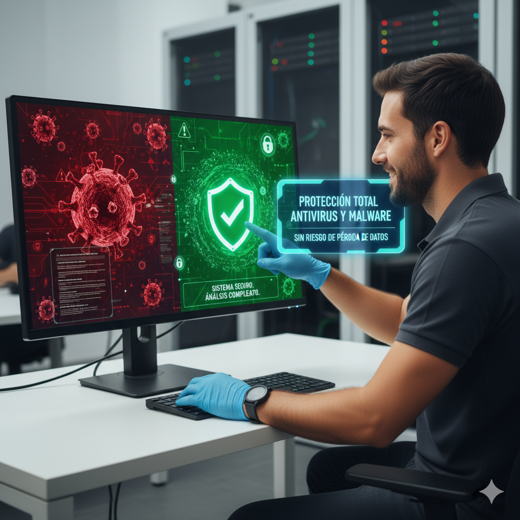 Eliminación de virus y malware en Valencia: Así limpiamos su PC sin riesgo de pérdida de datos Eliminación de virus y malware en Valencia: Así limpiamos su PC sin riesgo de pérdida de datos