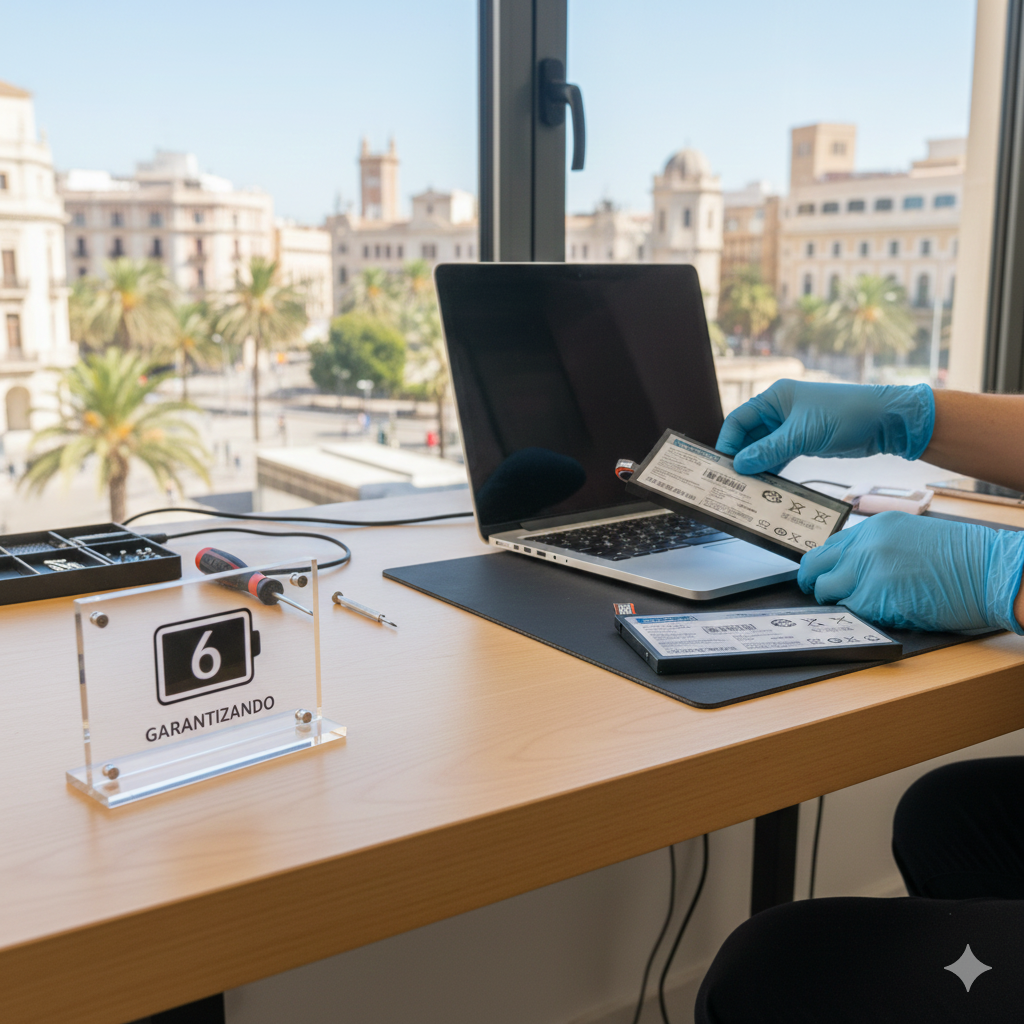 Sustitución batería portátil Valencia