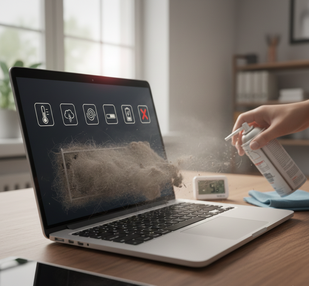 5 señales de que tu portátil necesita limpieza interna