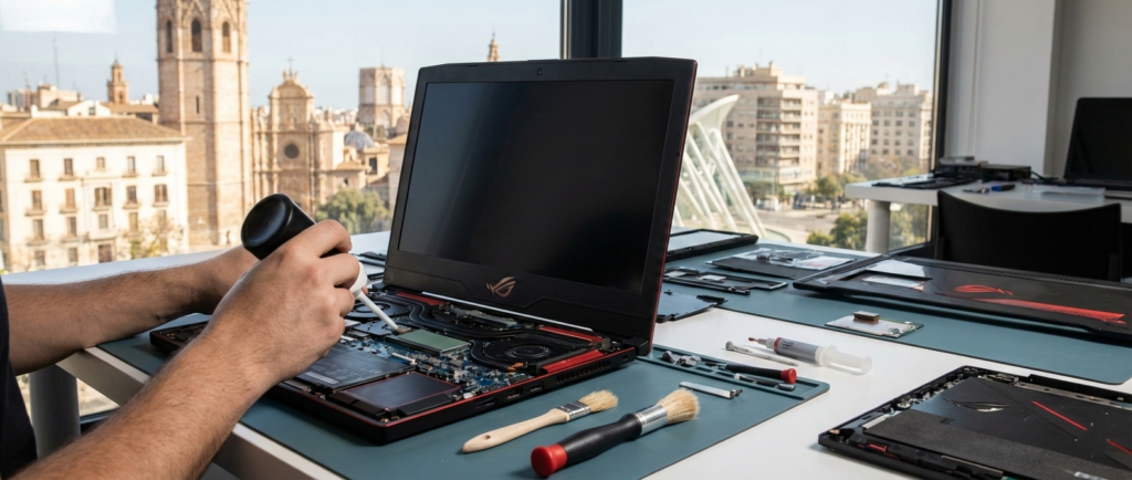 Portátil ASUS ROG: Mantenimiento Gaming Profesional Valencia