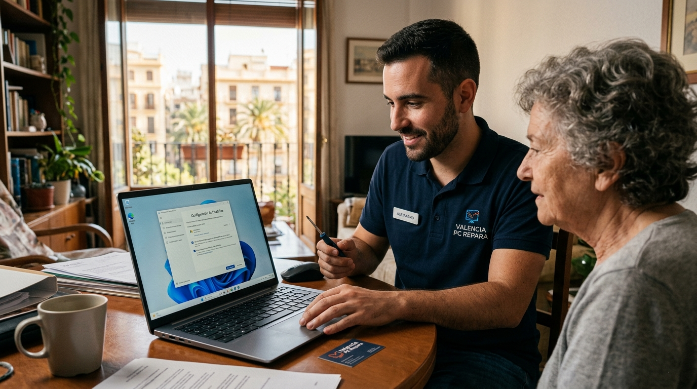 Configuración de OneDrive en Windows 11 para liberar espacio en disco en Valencia