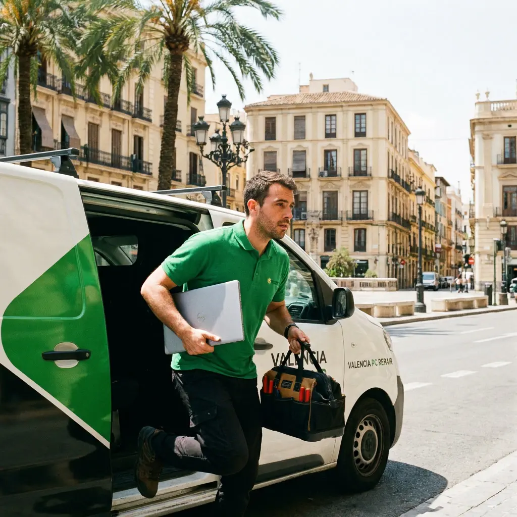 Servicio urgente de reparación de ordenadores en Valencia 30 minutos