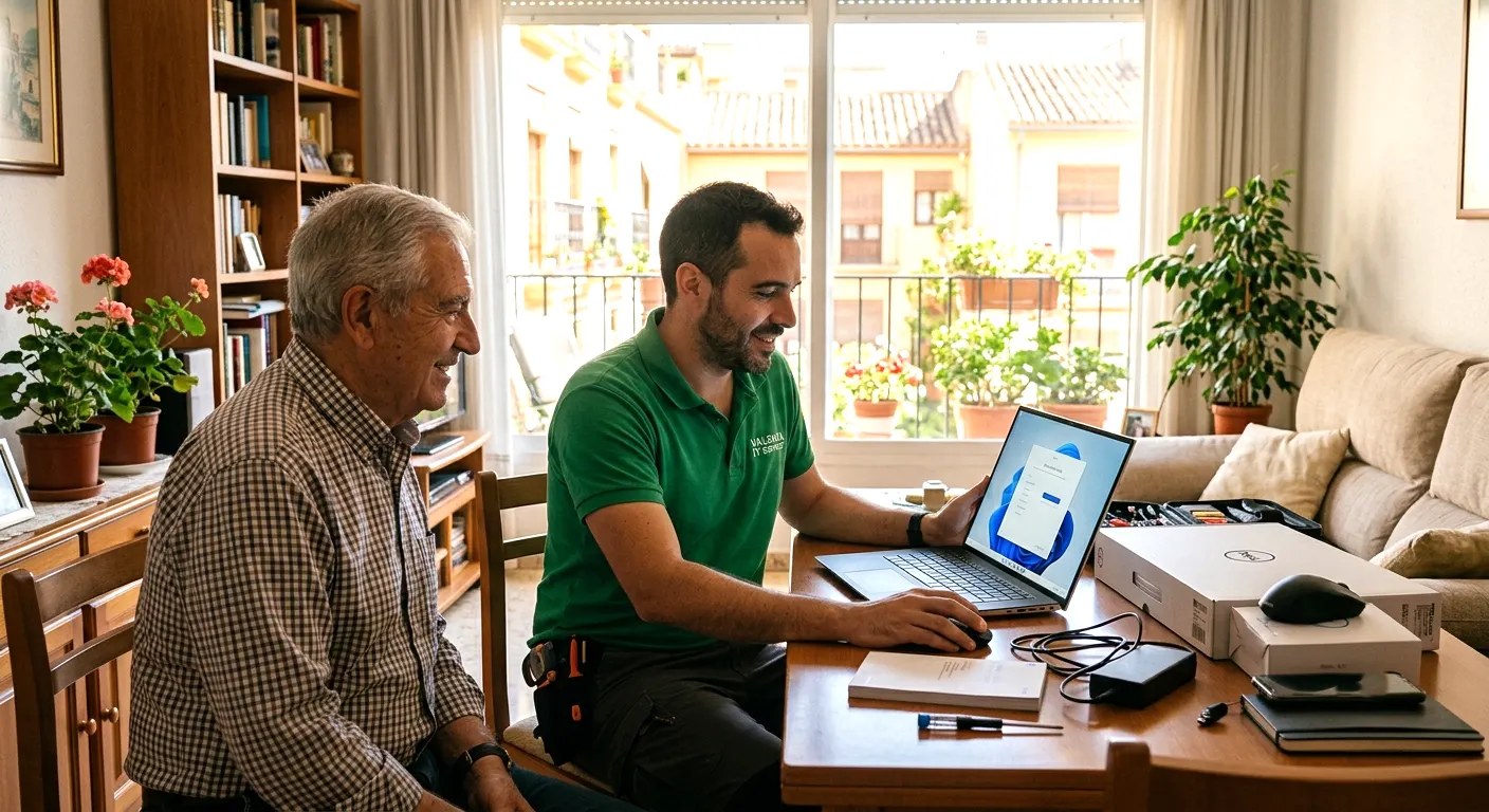 Configuración de ordenador nuevo y traspaso completo de datos y programas en Valencia