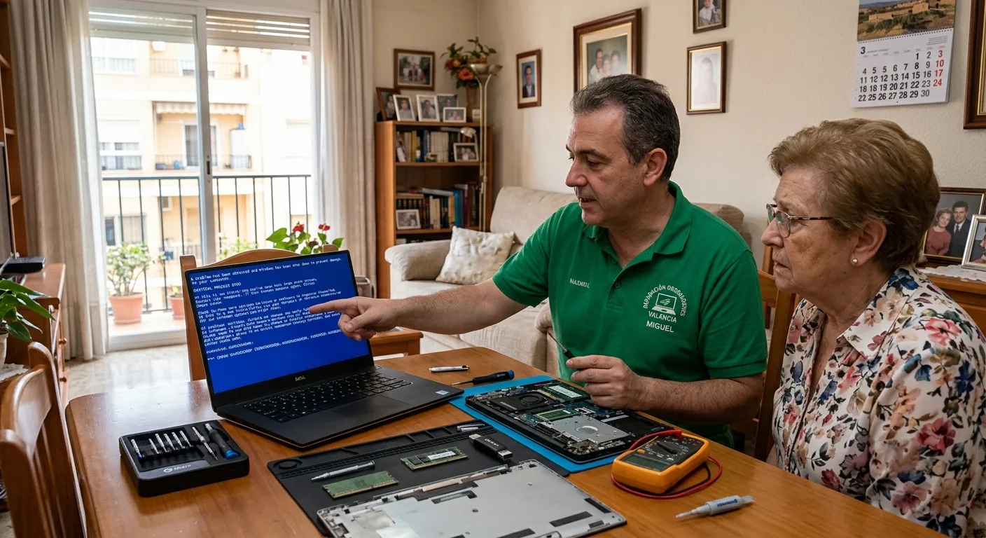 Reparación de un ordenador que no arranca Windows, a domicilio en Valencia