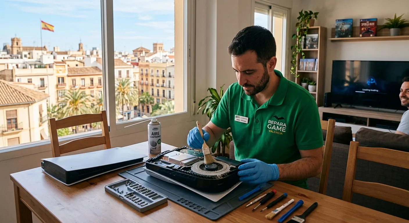 Limpieza interna y cambio de pasta térmica en consolas PlayStation en Valencia